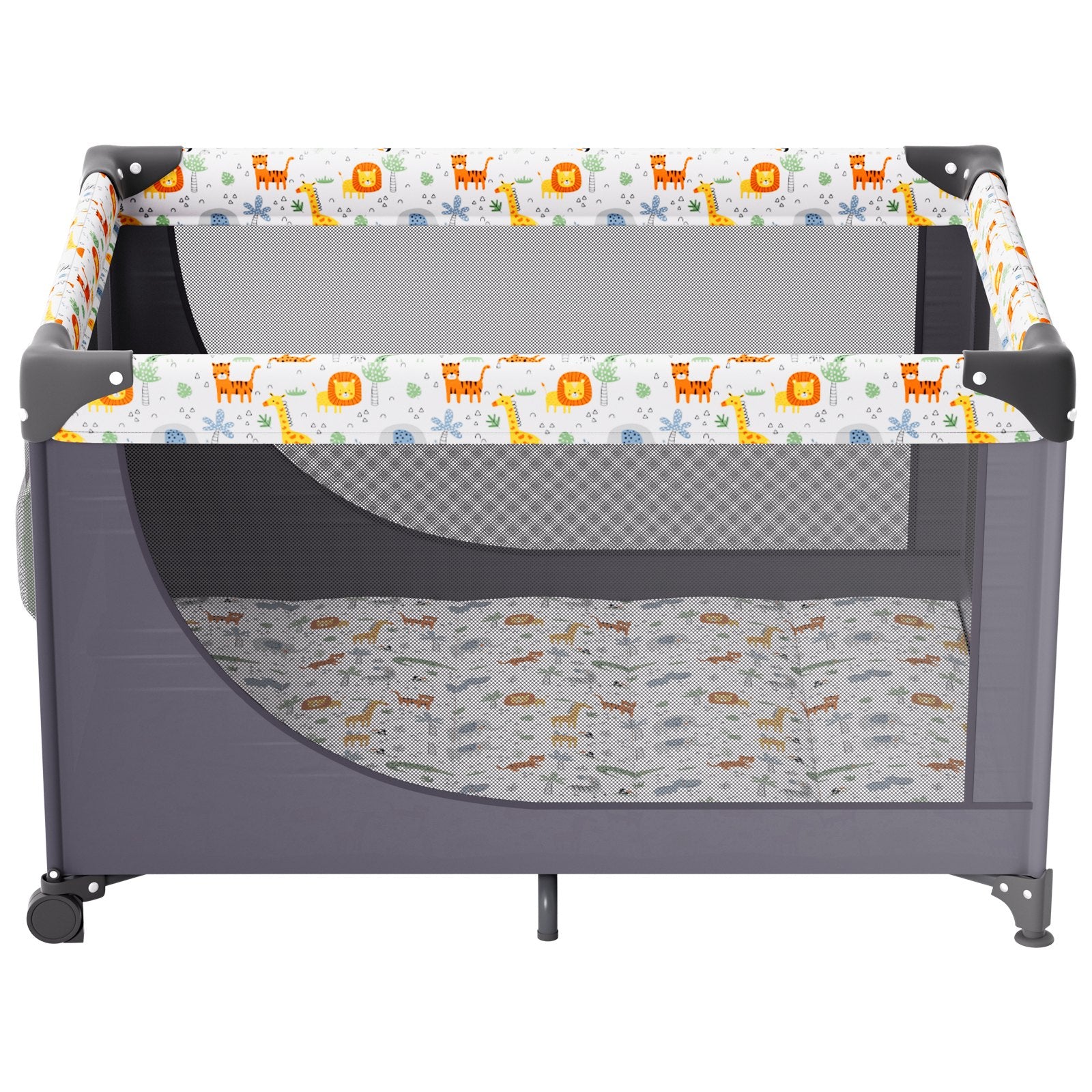 VEVOR Baby Playpen Portable Portable Baby Toddler Fence Play Yard & Wheels