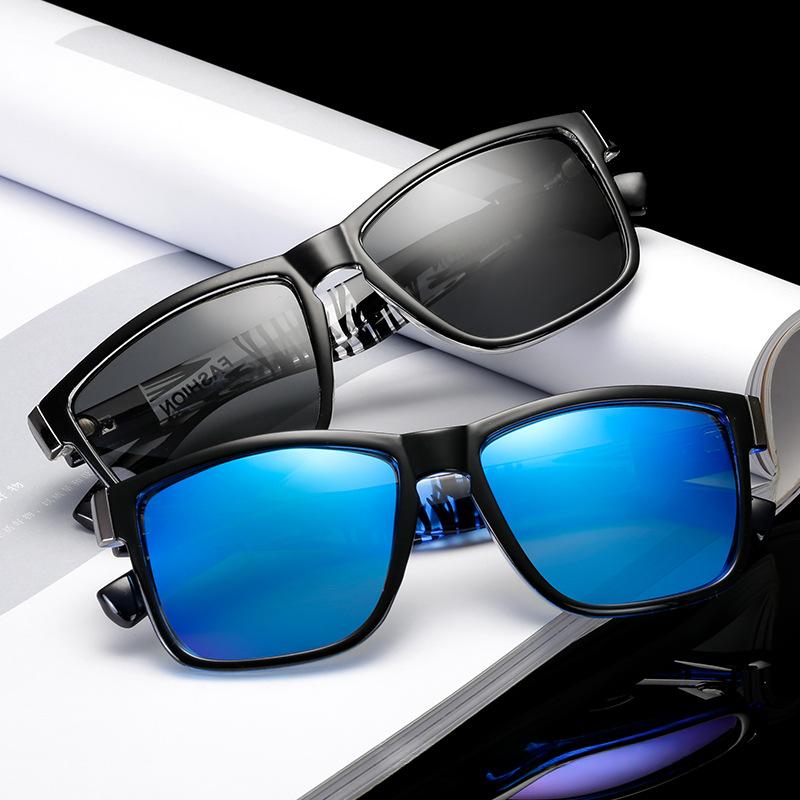 Lunettes de soleil de style boîte pour hommes