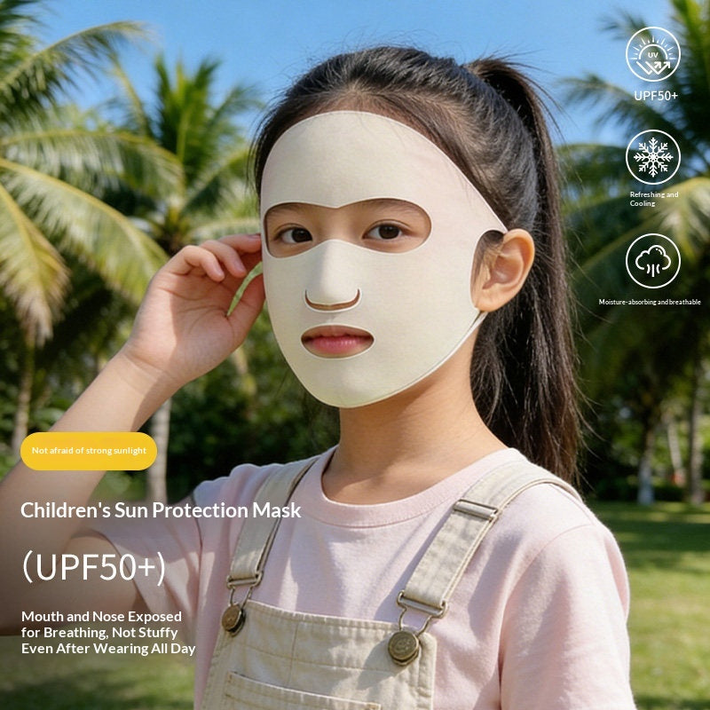 Masque visage de protection solaire pour enfants pour l'été