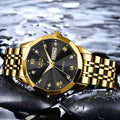 Montre Quartz Lumineuse étanche à double calendaire pour hommes