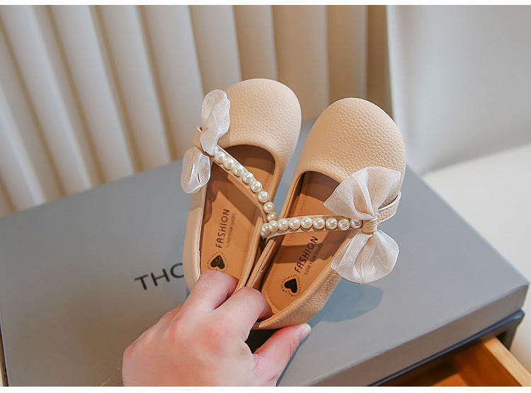 White Pearl Petite fille Bébé Princesse Chaussures
