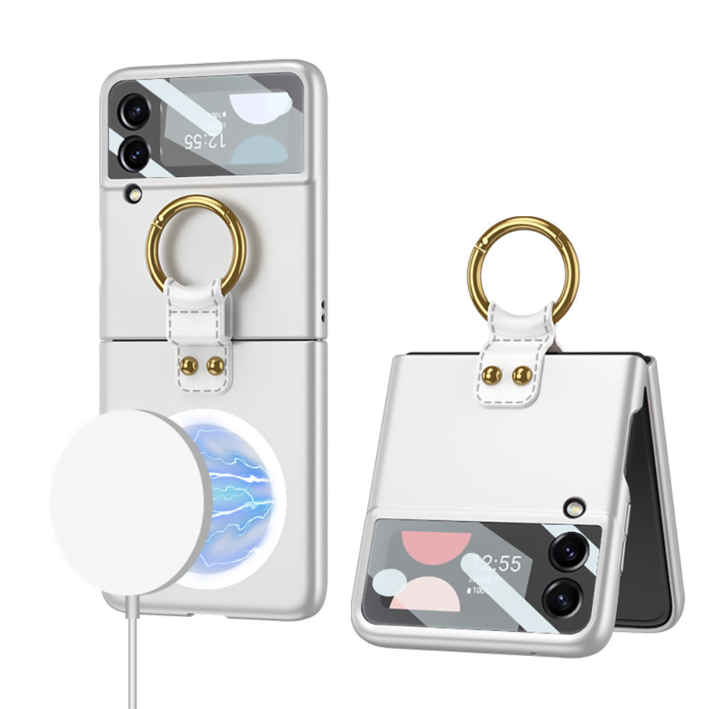 Applicable bague d'écran pliable sans fil chargeur téléphone Case