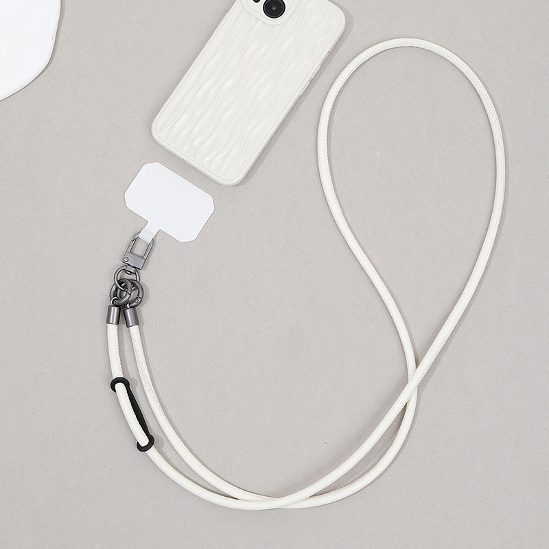 Leather Mobile Phone Lanyard Crossbody Anti-lost Back Halter Strong Durable Strap Rope