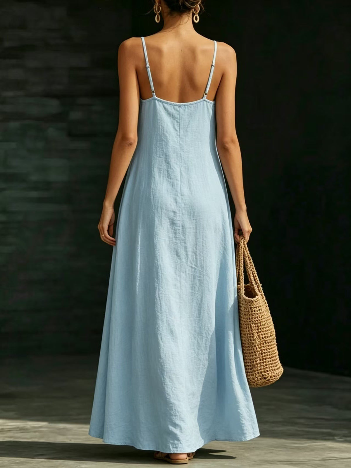 Summer Arrival V-Neck Bracelet Maxi Dress