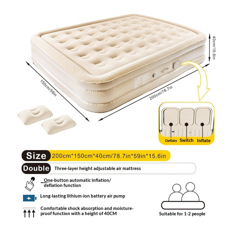 Matelas de pliage portable gonflable automatique Camping