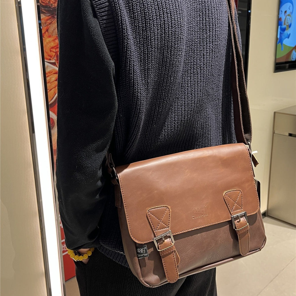 Sac de Messenger de Mode Retro Homme Japonais et Coréen Casual