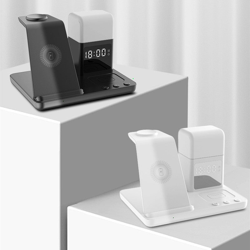 Chargeur sans fil 6-en-1 Petite réveil de nuit