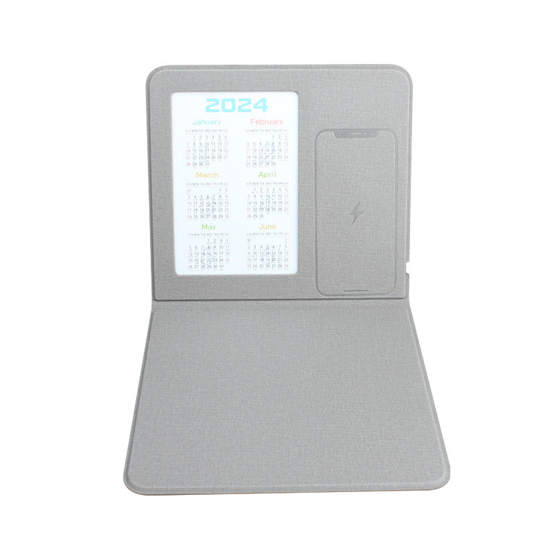 Calendrier de cadre bricolage Support plat Chargeur sans fil Mouse Pad de bureau