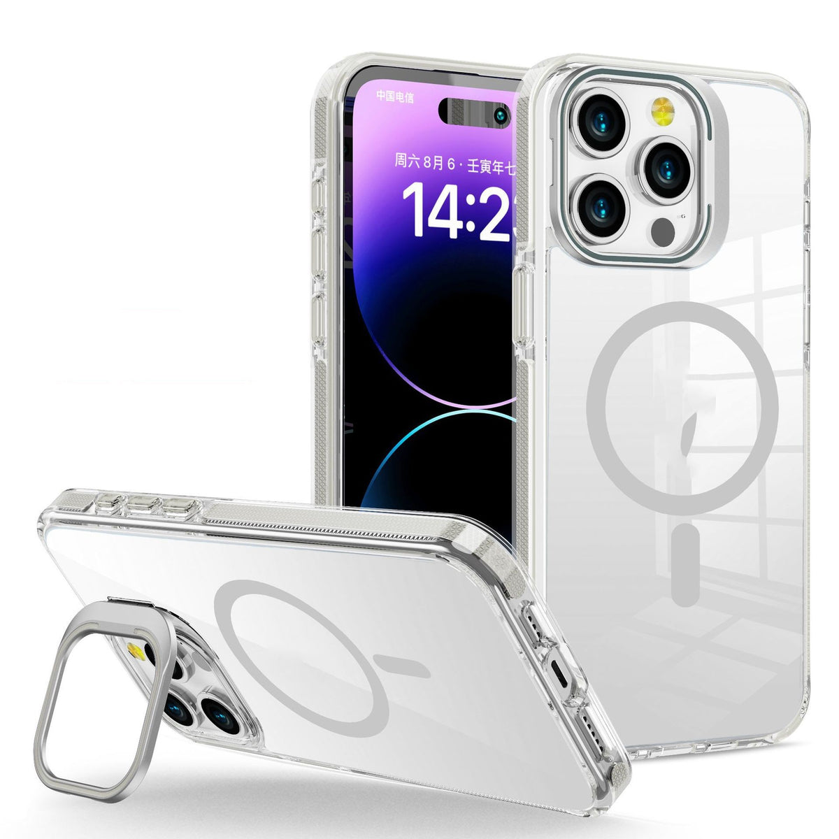 Support de cadre invisible en métal transparent