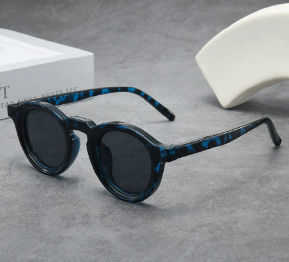 Lunettes de soleil Retro Round Small Frame Haute Sens pour homme et femme