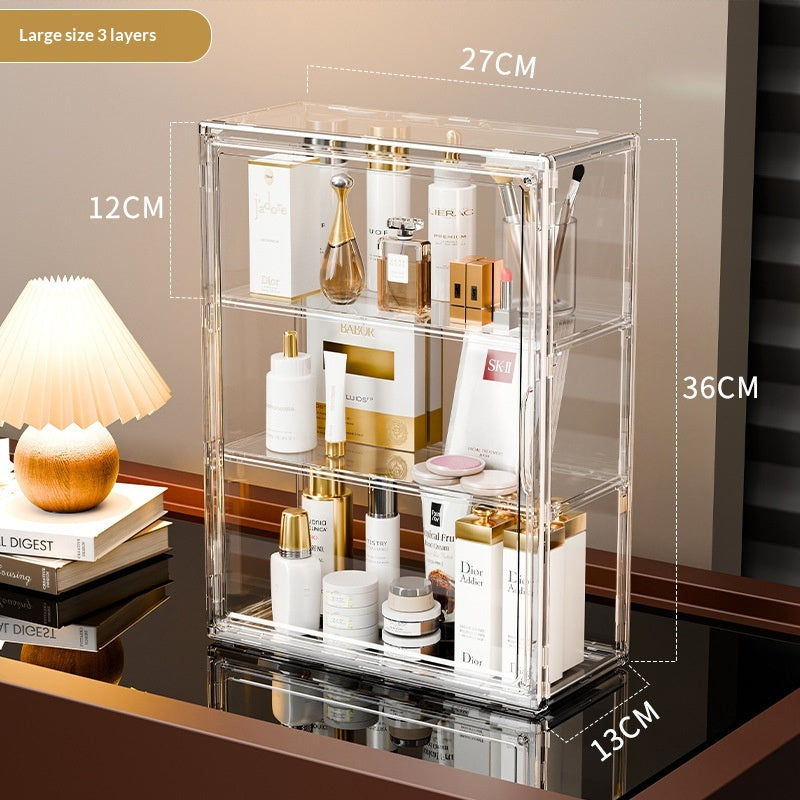 Boîte de rangement transparente antipoussière en acrylique à haute transparence