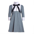 Filles Une ligne Robe formelle Robe vintage de jeune fille Robe de fête noire 3-5 ans