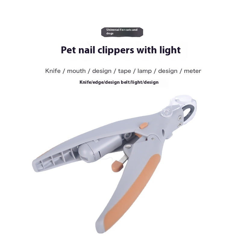 Chiens et chats avec des ciseaux d'ongle léger TV Blood Line Imitation Position du sang Nail Trimmer