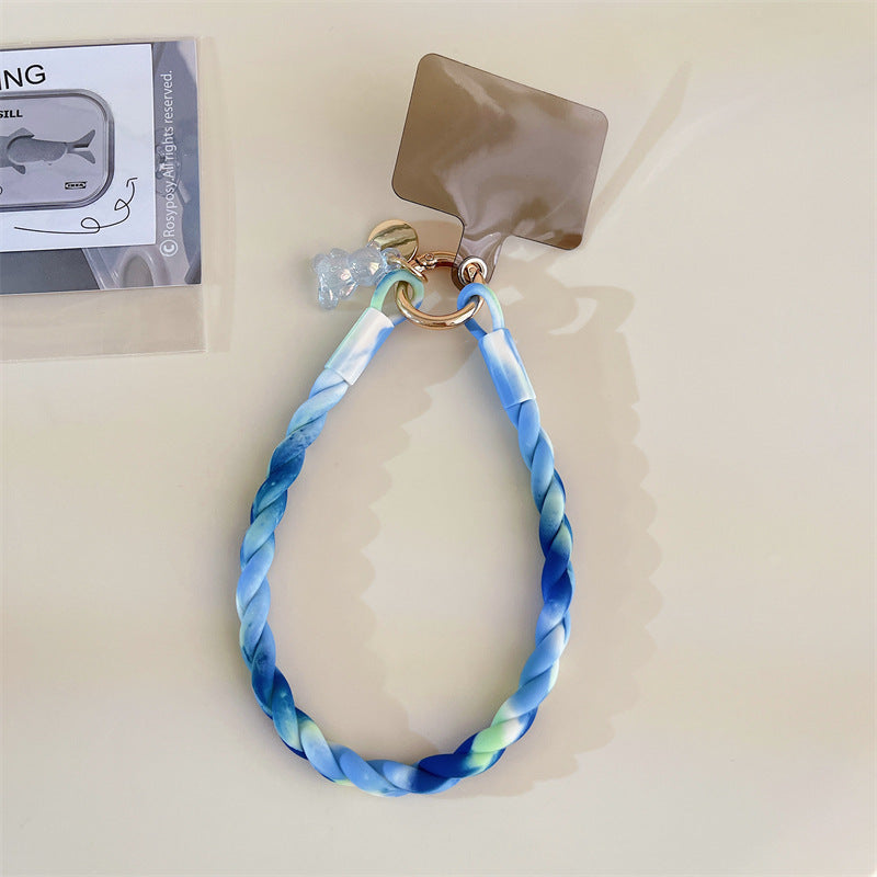 Court téléphone mobile Lanyard Lumineux ours pendentif Clip Anti-perte Wrist Sangle ornements Univ