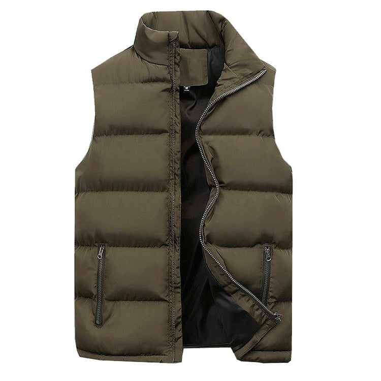 Vêtements en coton rembourrés Veste casual chaud Coton rembourré Veste en coton sans manches Ve