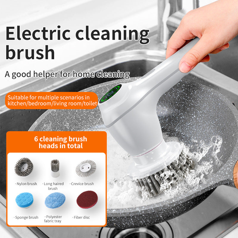 Brosse de nettoyage électrique multifonctionnelle sans fil