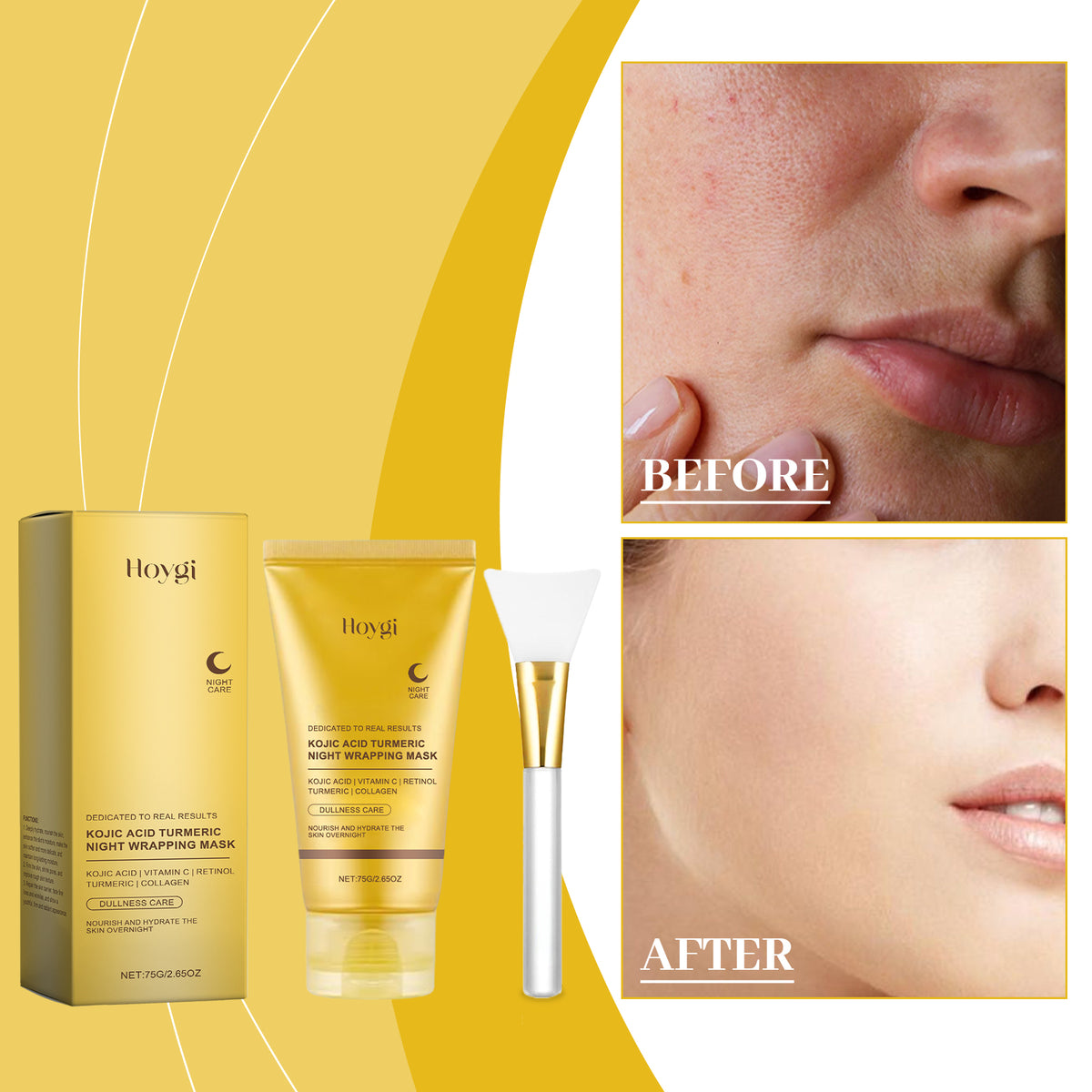 75g Face Mask - 1 Face Mask Brush-box