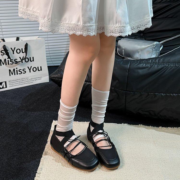 Chaussures de formation en cuir style Ballet pour femmes