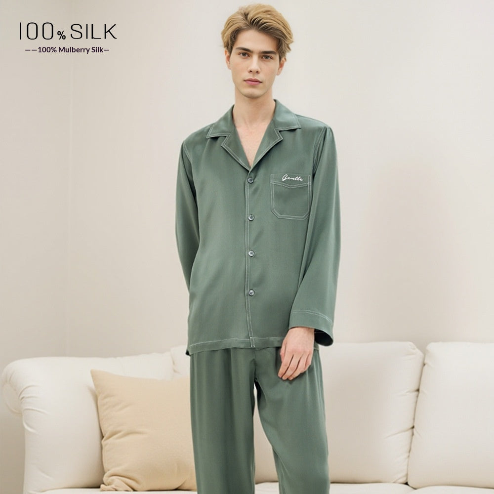 Mumi Pajamas en soie lourde pour les hommes