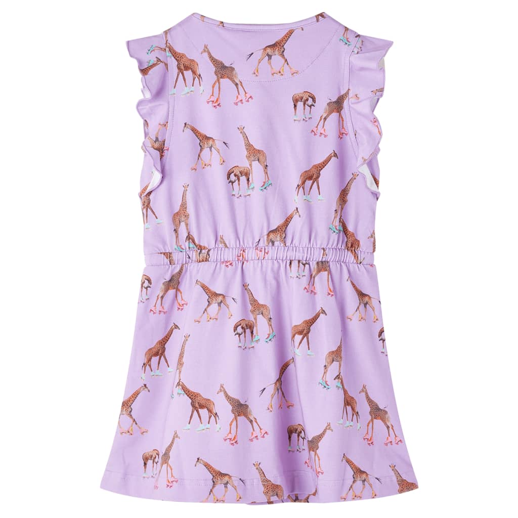 Robe pour enfants avec manches volantes et ceinture