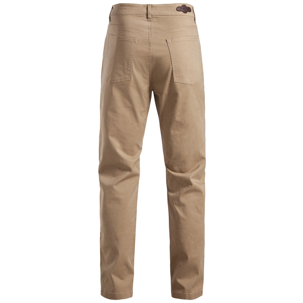 Pure Cotton Men's Casual Straight-Leg Pantalons Respirants Pantalons Hommes Jeunes Busines