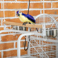 Cage grand perroquet de 55" avec crochet de jouets au-dessus de la perche d'oiseau supérieure