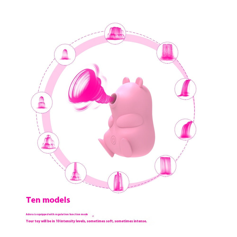 Jouet mignon ours dispositif de massage sucant