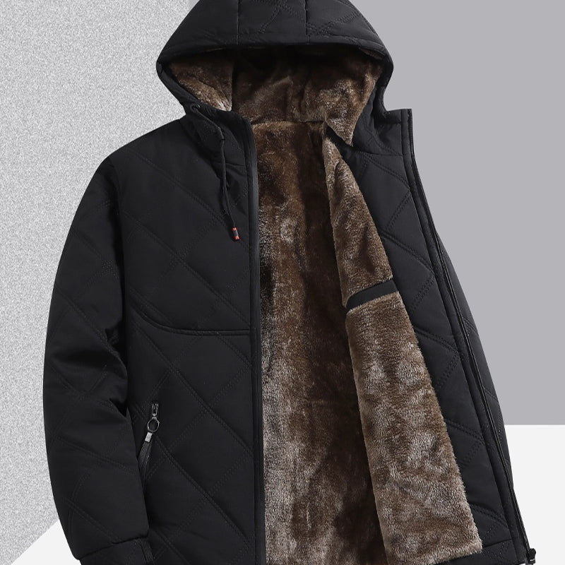 Veste homme avec polaire et coton épais