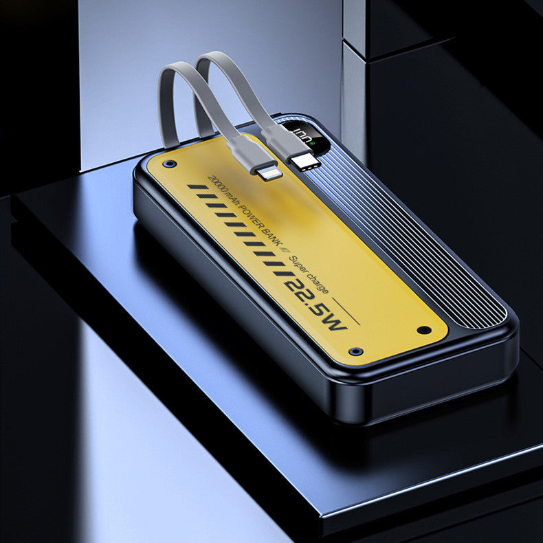 225W charge rapide avec câble grande capacité de puissance portable