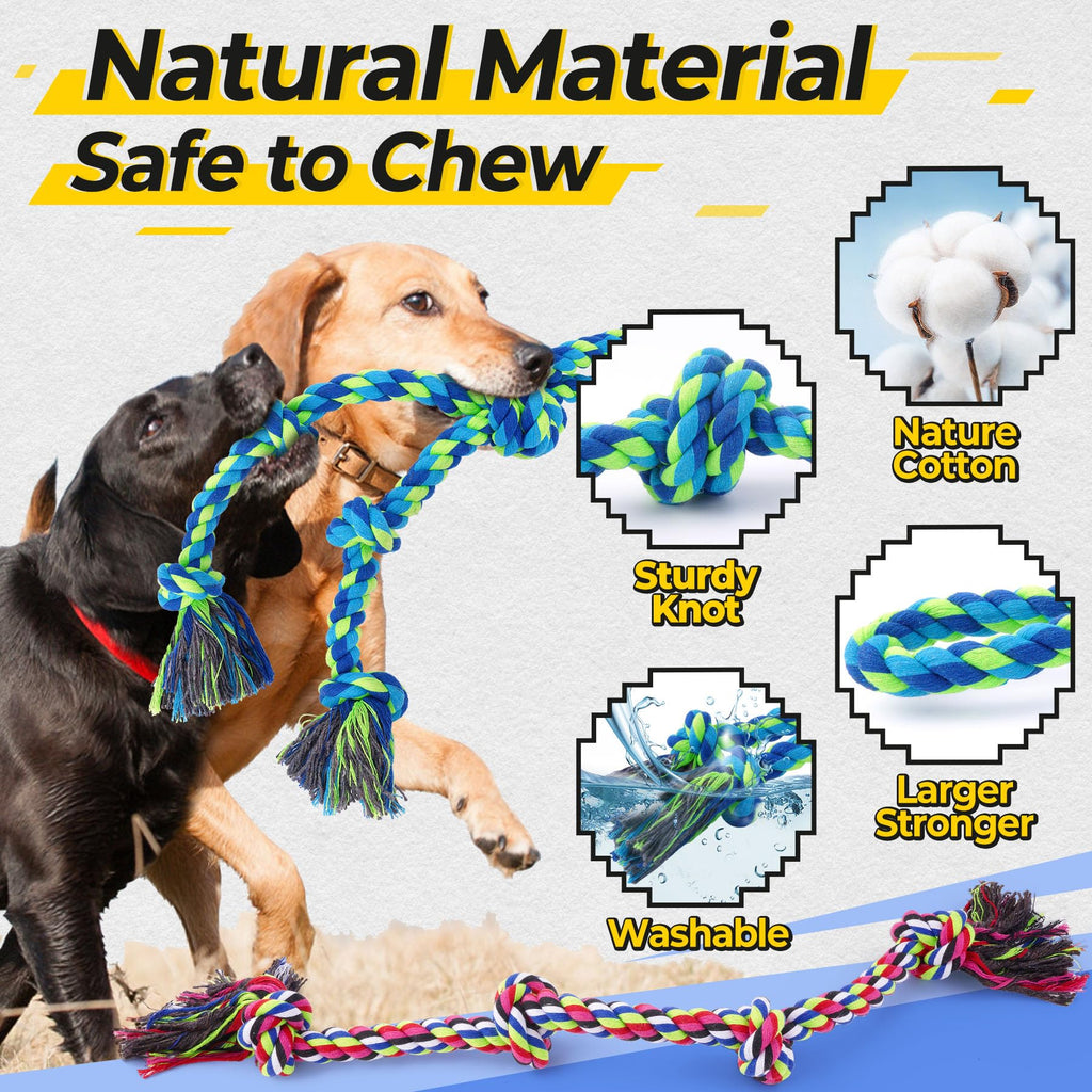 Jouets de corde de chien dur pour les brochettes agressives