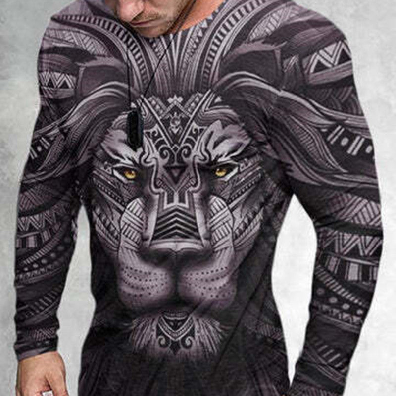 T-Shirt homme impression graphique 3D cou imprimé
