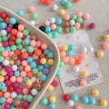 Perles acryliques à citrouille de 10 mm