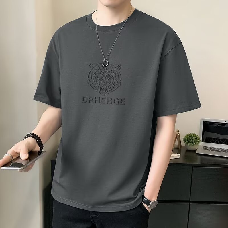 T-shirt à demi- Manches de taille plus grande