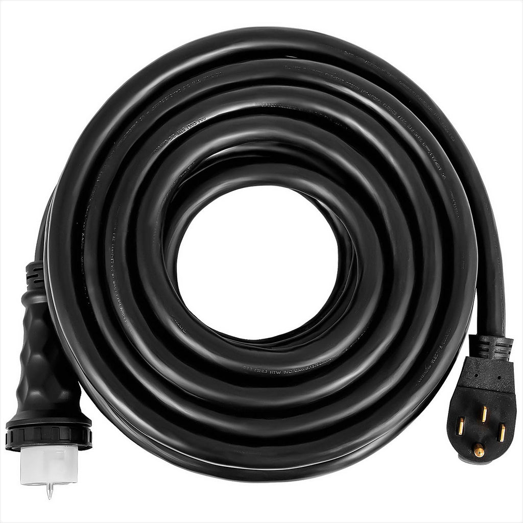 VEVOR 50Ft 50 Amp générateur d'extension câble STW générateur câble 125V 250V générateur de puissance Co