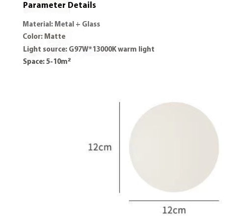 Ball Minimalist Designer Modèle Lampe murale en verre