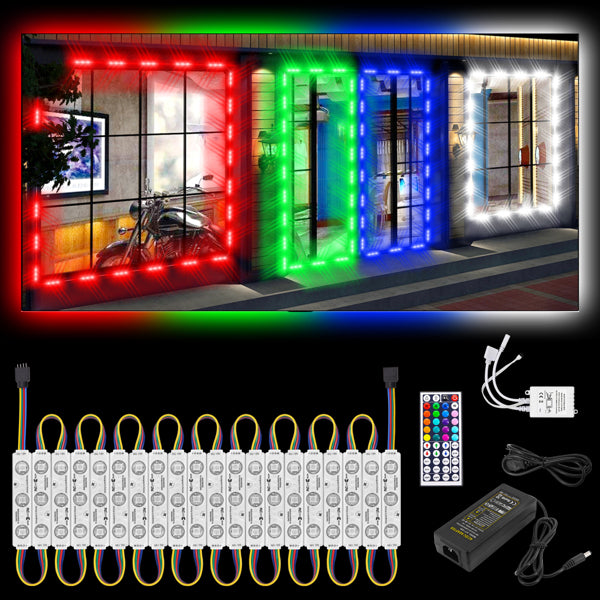 Module de moulage par injection à 3 lampes avec interface couleur RGB aux deux extrémités