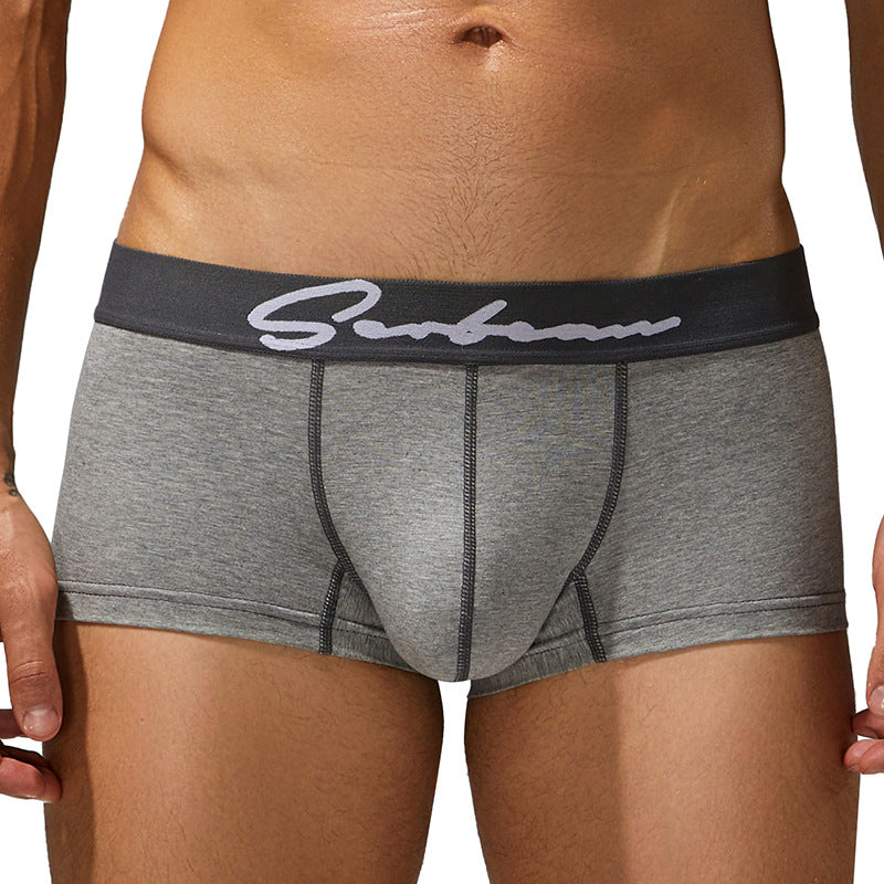 Slips de Boxer taille moyenne à taille basse pour hommes