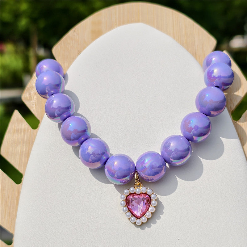 Chaîne sophisticée et adorable de collier de perles