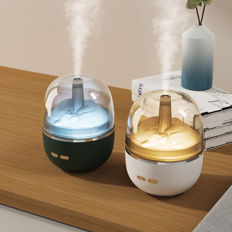 Huile essentielle de l'humidificateur de l'air Aromathérapie ultrasonore Atomiseur coloré lumière lourde brouillard Vol