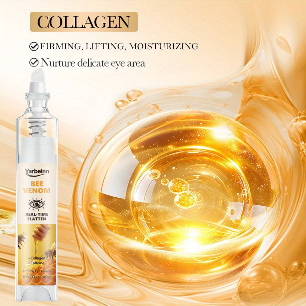 Crème pour les yeux d'abeille avec extrait de miel et collagène