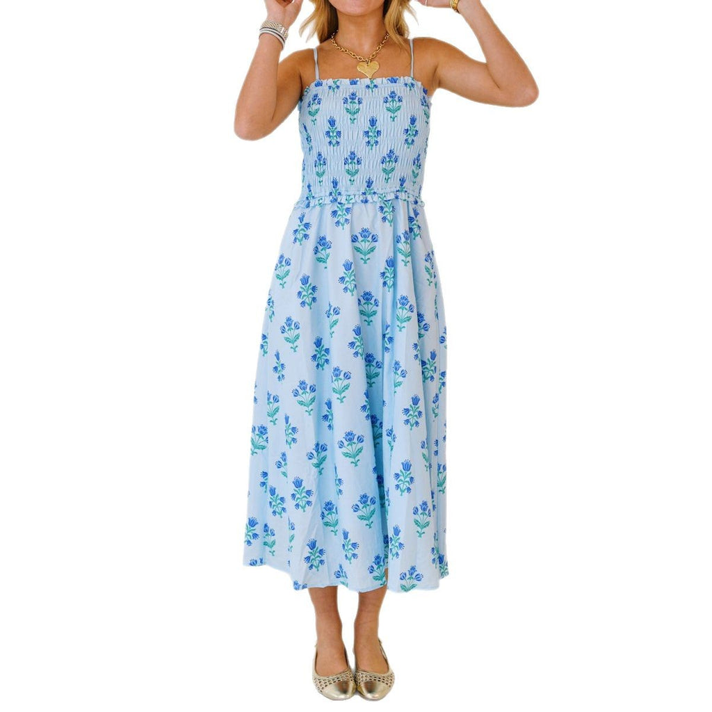 Robe casuale en strap à imprimé floral pour femmes
