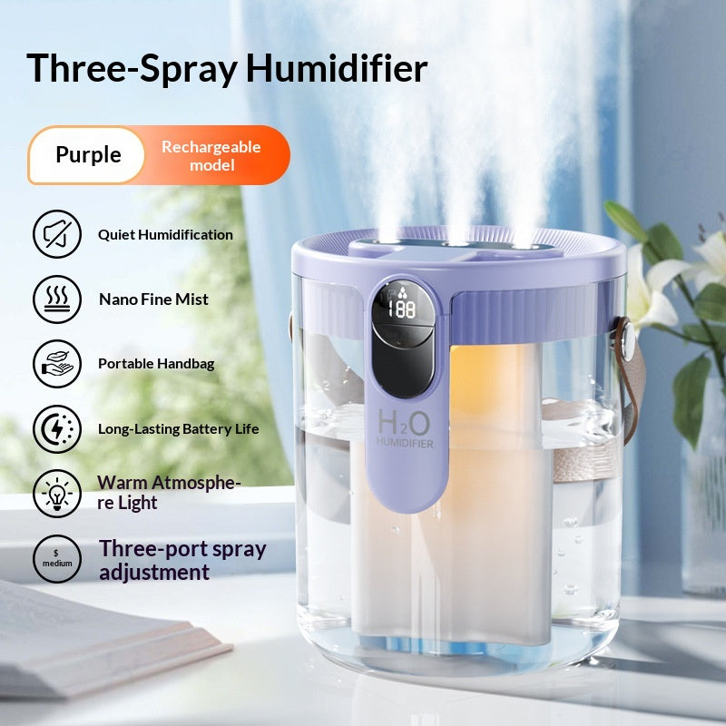 Humidificateur d'air ménager avec fonctionnement silencieux et une mauvaise capacité