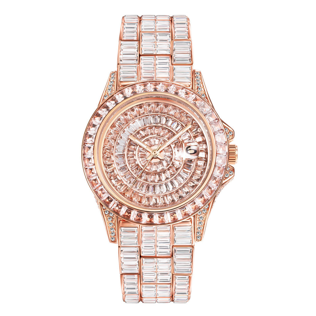Fashion Trend Square Diamond Full Diamond Watch Haute qualité Zircon