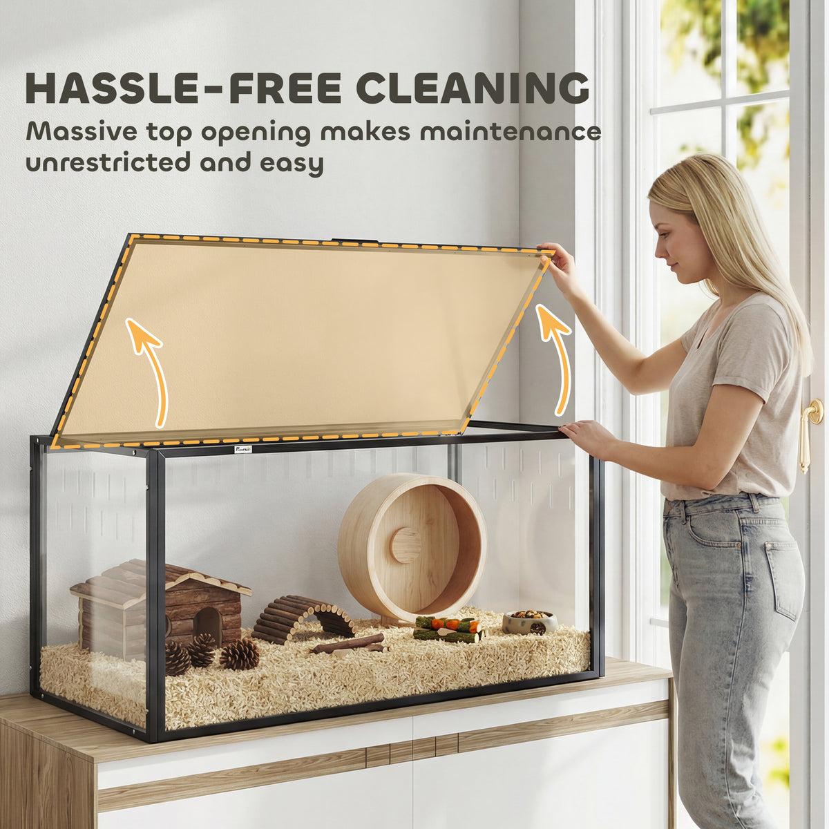 Grand hamster acrylique Cage