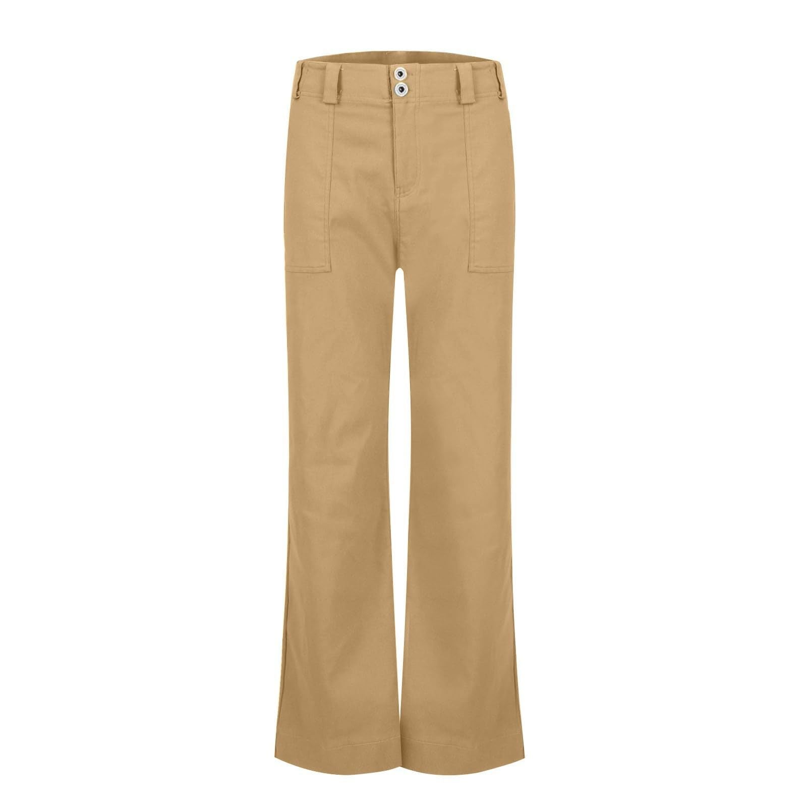 Pantalon de coton à lames élastiques en poche pour femmes à vente chaude