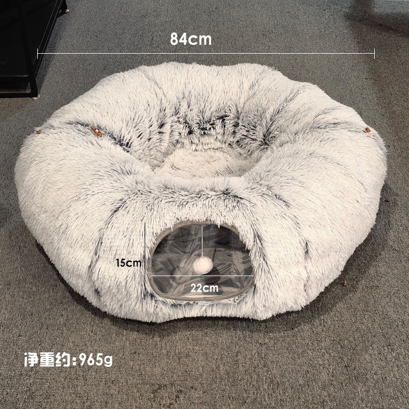 Lit de chat en peluche