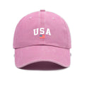 Imprimé lettre Lavé et décontraction Soft-crown Vintage Casquette de baseball