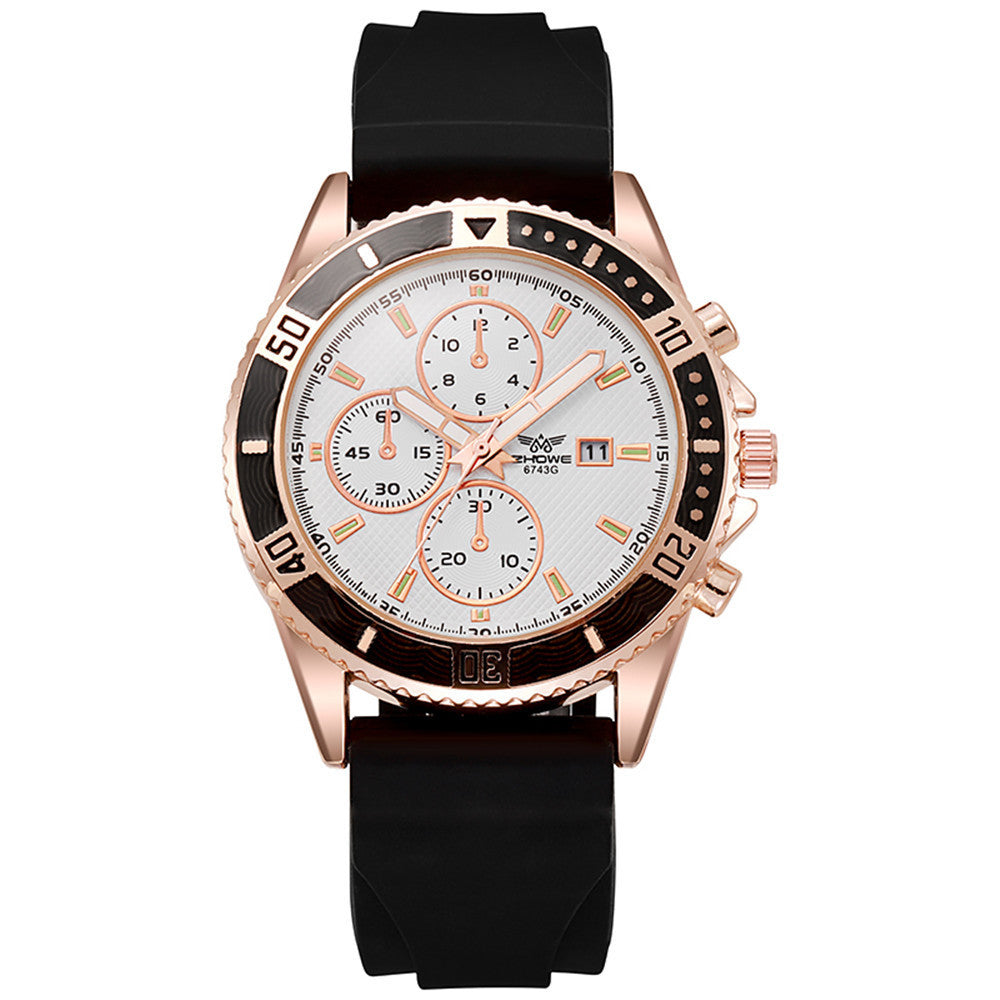 Hommes Calendrier lumineux Montre Quartz