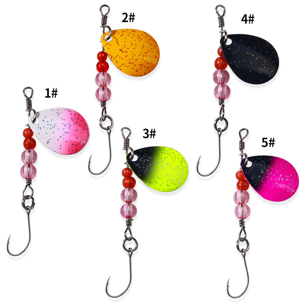 Sequin simple crochet coloré Sequin poisson appât