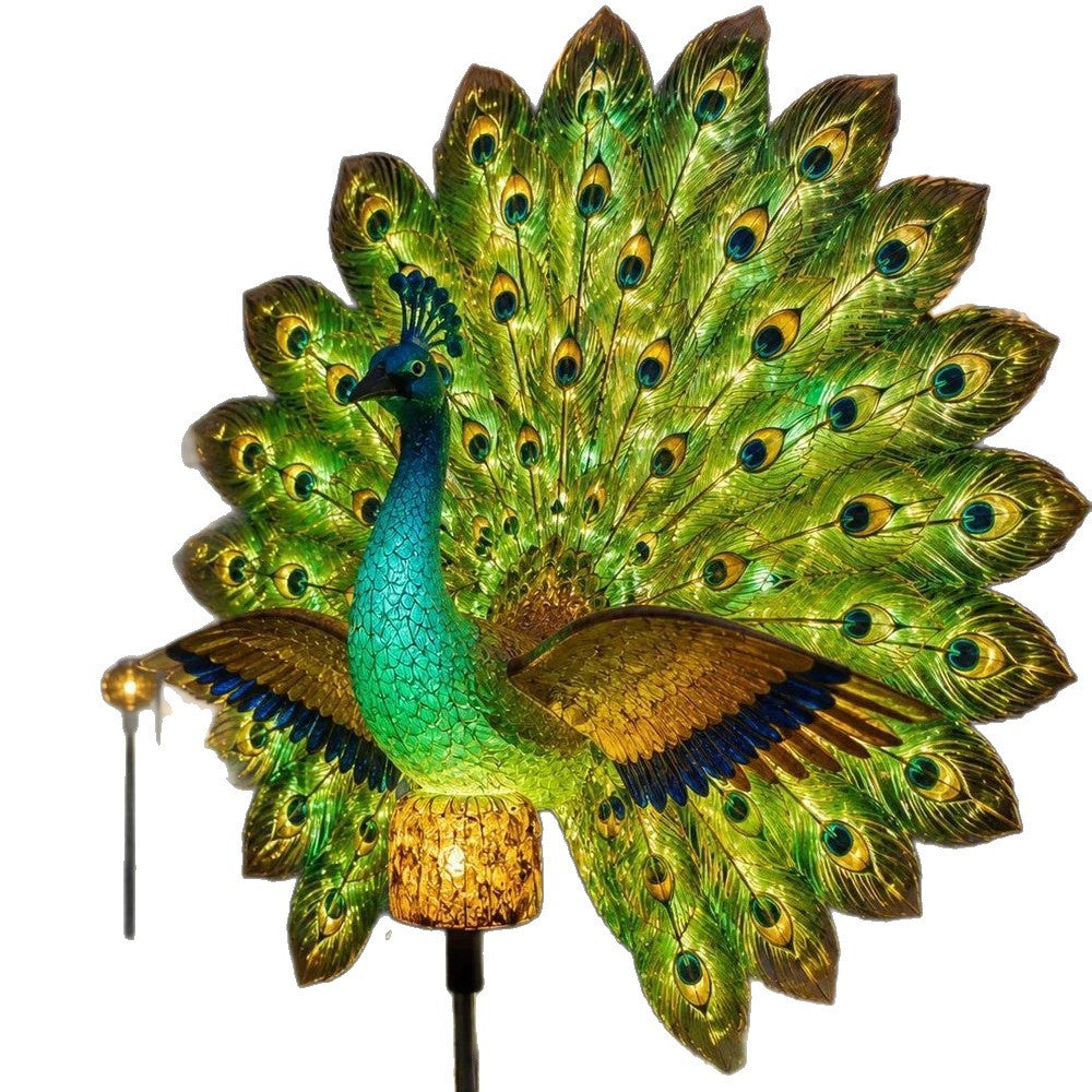Produit Solar Peacock Garden Sculpture